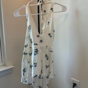 Babydoll  floral halter shirt!